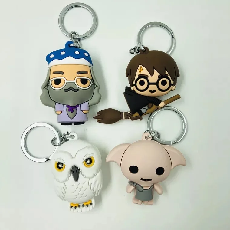Young Ron Harry Dumbledore Hedwig Dobby Hermione 3D Broom Flying PVC Keychain Good Quality Cosplay Fans
Young Ron Harry Dumbledore Hedwig Dobby Hermione 3D Broom Flying PVC Keychain Good Quality Cosplay Fans