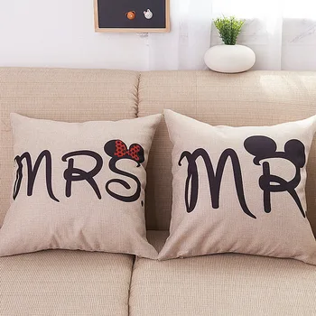Modern simple can be customized MRS-MR couple linen pillow case 45*45cm cotton pillow cover fronha
Modern simple can be customized MRS-MR couple linen pillow case 45*45cm cotton pillow cover fronha