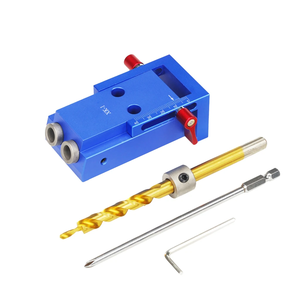 Pocket Wood Hole Saw Aluminium Alloy Oblique Hole Jig Kit System for Working Punch Locator + 9.5mm Puncher Woodworking Tool Set
Pocket Wood Hole Saw Aluminium Alloy Oblique Hole Jig Kit System for Working Punch Locator + 9.5mm Puncher Woodworking Tool Set