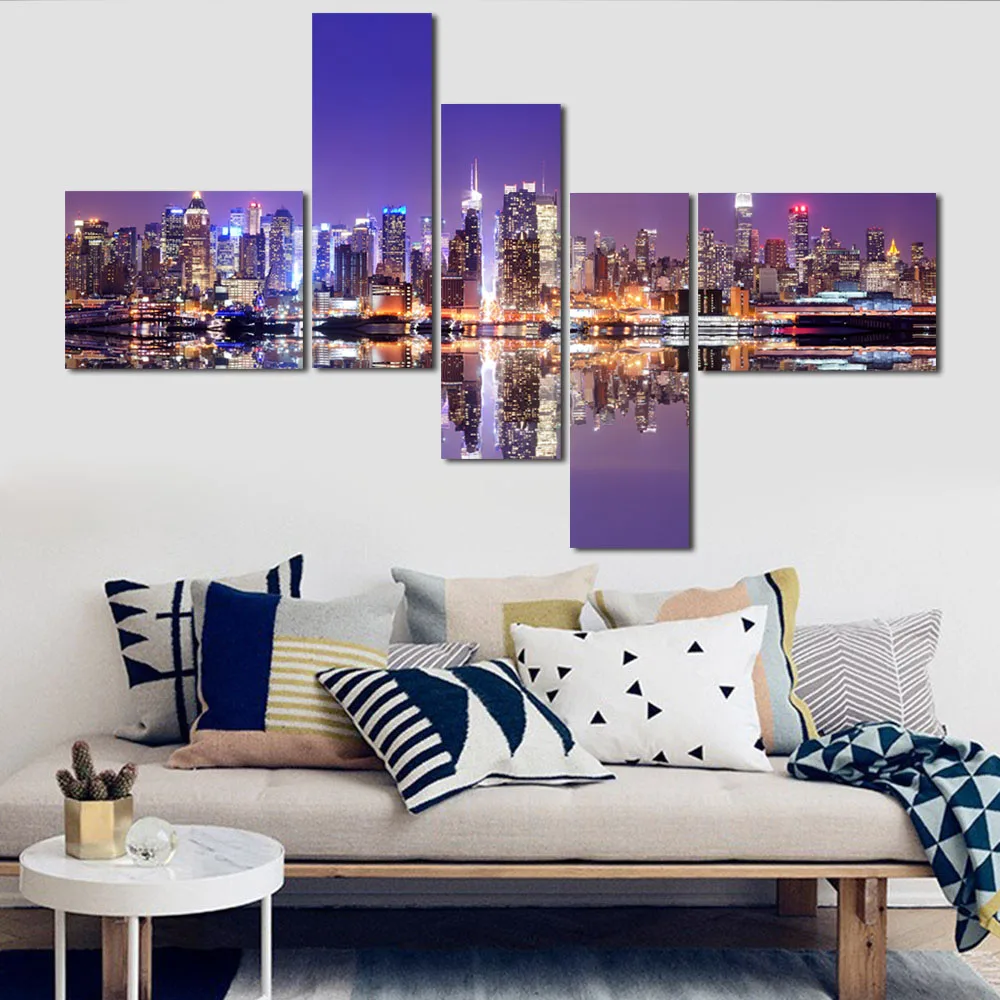 city landscape canvas art painting (2)