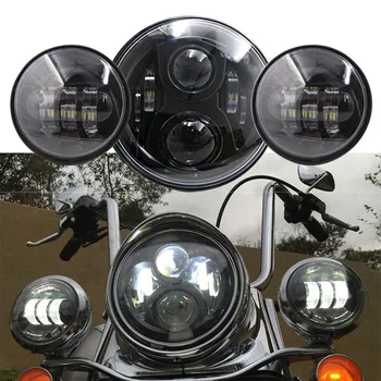 7'' Inch Round led projector headlight + 4.5'' 30W motorcycle led fog lamp Passing lights for Harley Heritage Softail Classic
7'' Inch Round led projector headlight + 4.5'' 30W motorcycle led fog lamp Passing lights for Harley Heritage Softail Classic