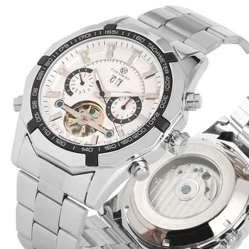 Luminous Pointer Steel Skeleton Automatic Mechanical Watches Self Wind For Men Classic Dial Luxury StyleMechanical Wristwatches
Luminous Pointer Steel Skeleton Automatic Mechanical Watches Self Wind For Men Classic Dial Luxury StyleMechanical Wristwatches
