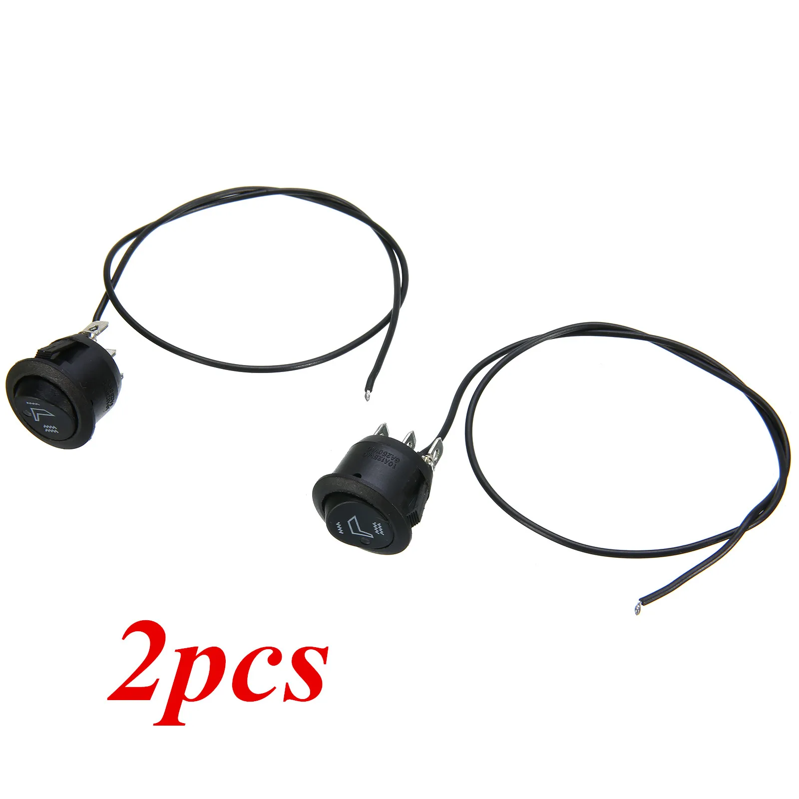 2X Universal 3 Pins Round Car Boat Seat Heater Rocker Switch High Low Control for Motorcycle Truck SUV Heated Seat Switch