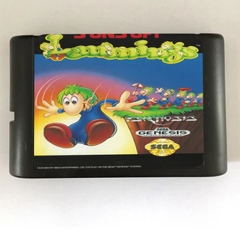 Top quality 16 bit Sega MD game Cartridge for Megadrive Genesis system --- Lemmings
Top quality 16 bit Sega MD game Cartridge for Megadrive Genesis system --- Lemmings