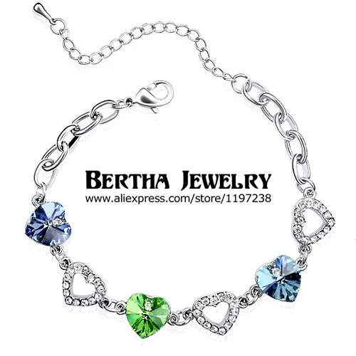 Brand Love Strand Bracelet Heart Pulseras Jewellery Women Best Friends Crystals from Swarovski Bijoux Charm Jewrly
Brand Love Strand Bracelet Heart Pulseras Jewellery Women Best Friends Crystals from Swarovski Bijoux Charm Jewrly