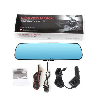 Cemicen Full HD 1080P 4.3 inch Dash Cam DVR Dash Camera Mirror Dual Lens Video Recorder Auto Car DVR RearView Camera 6 Led Light
Cemicen Full HD 1080P 4.3 inch Dash Cam DVR Dash Camera Mirror Dual Lens Video Recorder Auto Car DVR RearView Camera 6 Led Light