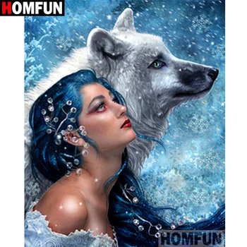 HOMFUN Full Square/Round Drill 5D DIY Diamond Painting "Beautiful wolf" Embroidery Cross Stitch 5D Home Decor Gift A16345
HOMFUN Full Square/Round Drill 5D DIY Diamond Painting "Beautiful wolf" Embroidery Cross Stitch 5D Home Decor Gift A16345