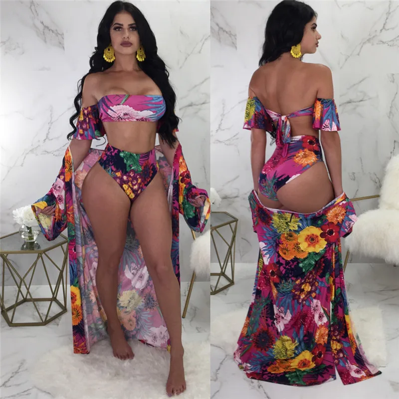 2018 Sexy Summer Beach 3 Piece Set Women Strapless Crop Tops + Shorts + Cardigan Women Floral Print Beach Dresses Boho Outfits
2018 Sexy Summer Beach 3 Piece Set Women Strapless Crop Tops + Shorts + Cardigan Women Floral Print Beach Dresses Boho Outfits