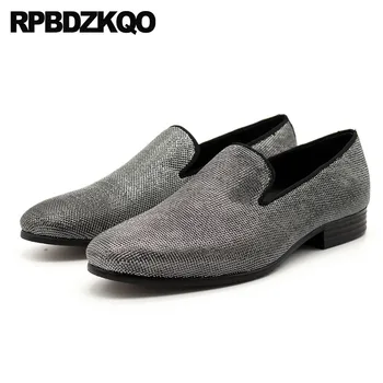 2018 Shoes Real Leather Designer High Quality Slip On Genuine Silver Men Loafers Luxury Brand Rubber Casual Club Prom Glitter
2018 Shoes Real Leather Designer High Quality Slip On Genuine Silver Men Loafers Luxury Brand Rubber Casual Club Prom Glitter