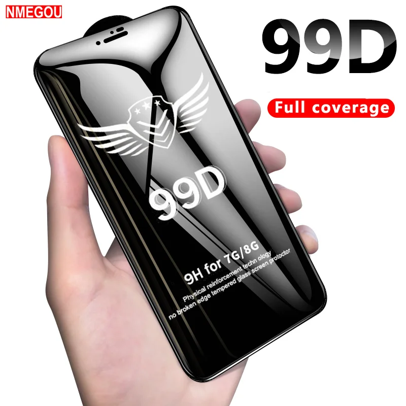 99D Tempered Glass Screen Protector for IPhone 7 8 6 6S Plus X XR XS Max 10 7s 7Plus Full Cover Screenprotector Film Black White
99D Tempered Glass Screen Protector for IPhone 7 8 6 6S Plus X XR XS Max 10 7s 7Plus Full Cover Screenprotector Film Black White