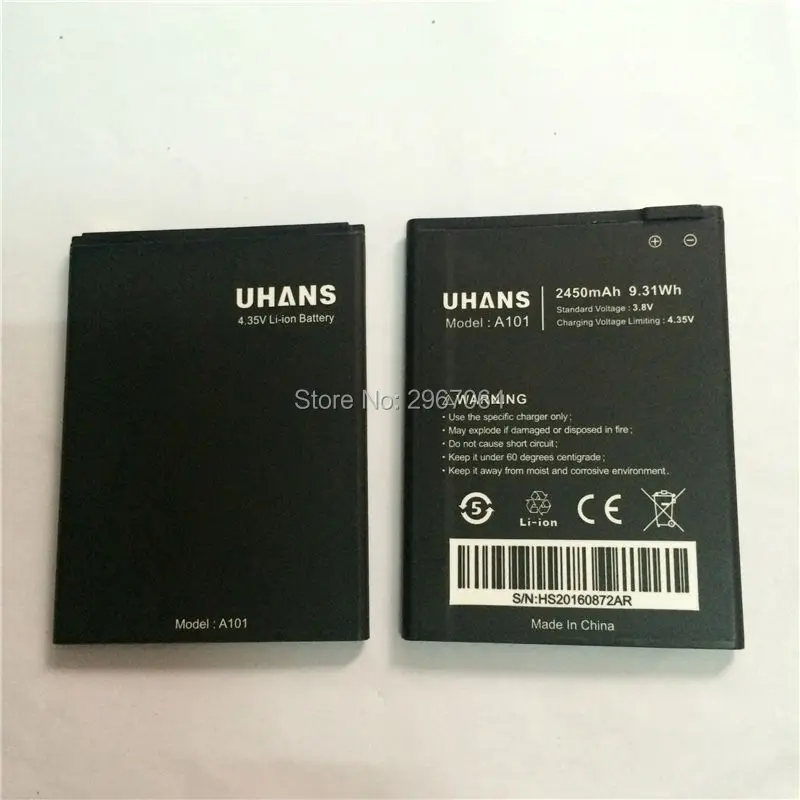 Mobile phone battery 2450mAh UHANS A101 A101S UHANS Phone battery High capacity Long standby Test normal use before shipment
Mobile phone battery 2450mAh UHANS A101 A101S UHANS Phone battery High capacity Long standby Test normal use before shipment