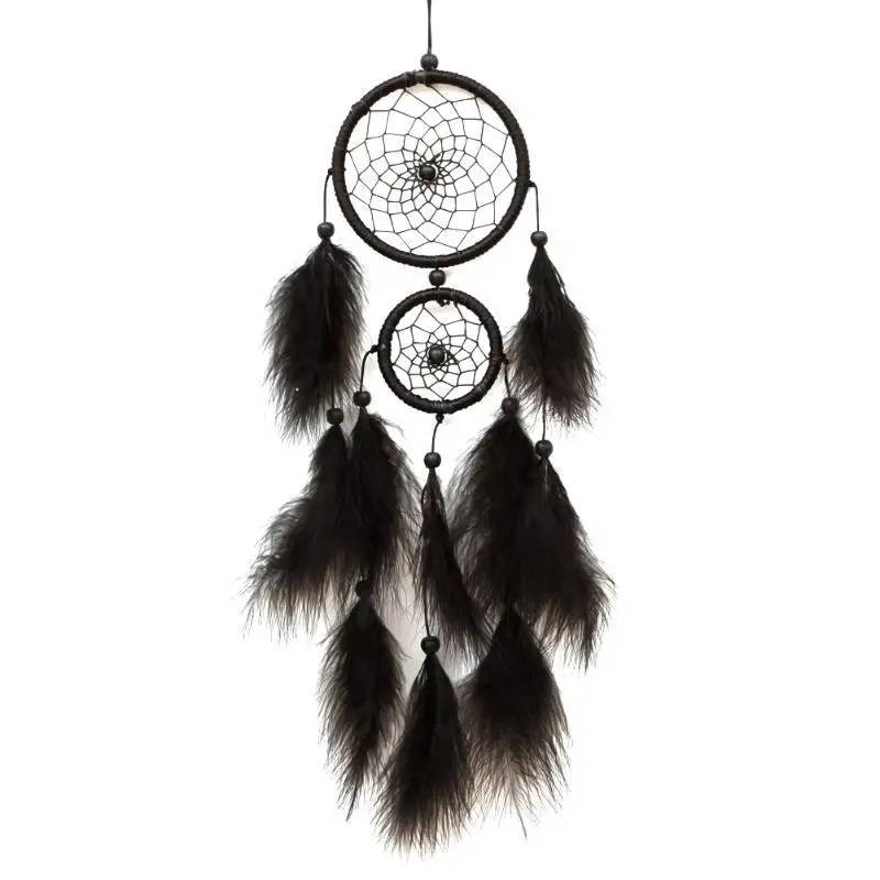 2018 New Arrival Handmade Black Feather Dream Catcher Rattan Dreamcatcher with Feathers for Home Wall Decorations Ornament
2018 New Arrival Handmade Black Feather Dream Catcher Rattan Dreamcatcher with Feathers for Home Wall Decorations Ornament