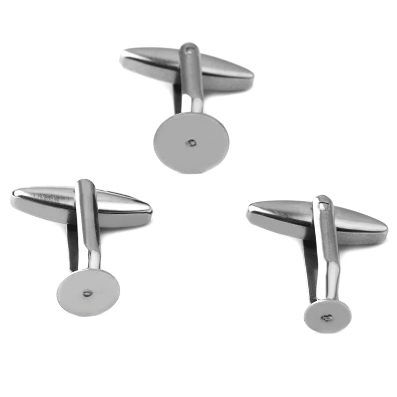 Semitree 10Pcs/Lot Stainless Steel French Cufflinks Base Blank Tray Setting DIY Cuff Links Fashion Jewelry Accessories 8mm 10mm
Semitree 10Pcs/Lot Stainless Steel French Cufflinks Base Blank Tray Setting DIY Cuff Links Fashion Jewelry Accessories 8mm 10mm