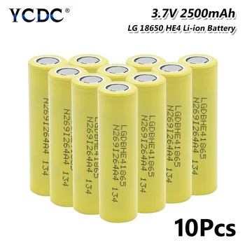 2019 YCDC 100% New Original 35A High Drain 18650 LG HE4 IMR Rechargeable Battery 2500mAh For electronic cigarette
2019 YCDC 100% New Original 35A High Drain 18650 LG HE4 IMR Rechargeable Battery 2500mAh For electronic cigarette