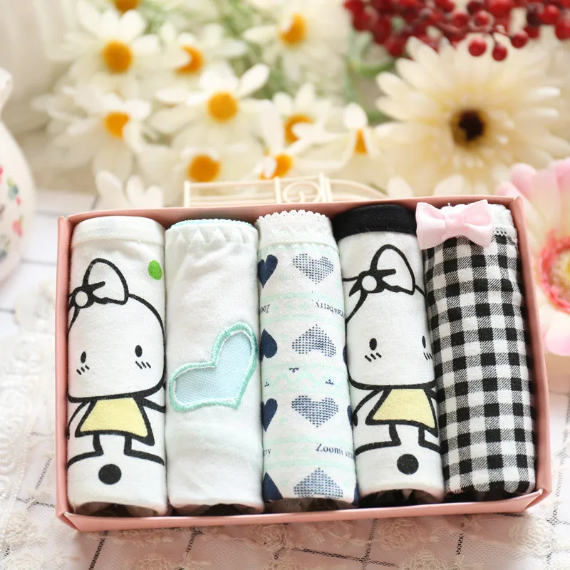 Hot Sale women underwear panties 5 pcs/lot Fashion briefs cotton For Ladies girl Sexy Women's Briefs gift box
Hot Sale women underwear panties 5 pcs/lot Fashion briefs cotton For Ladies girl Sexy Women's Briefs gift box