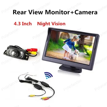 Rear View Monitor 4.3 Inch TFT LCD Supports Car DVD, VCD + Rearview Camera+Video Transmitter & Receiver Kit
Rear View Monitor 4.3 Inch TFT LCD Supports Car DVD, VCD + Rearview Camera+Video Transmitter & Receiver Kit