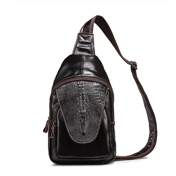 BOLEKE New Design Cow Leather Men Chest Bag Retro Leisure Men's Leather Breast Bag Male Travel Messenger Pack Crossbody Shoulder
BOLEKE New Design Cow Leather Men Chest Bag Retro Leisure Men's Leather Breast Bag Male Travel Messenger Pack Crossbody Shoulder