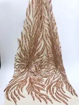 African Lace Fabric 2019 French Cord Lace Fabric Embroidered Nigerian Tulle Lace Fabric With Gold Line Sequins For Wedding
African Lace Fabric 2019 French Cord Lace Fabric Embroidered Nigerian Tulle Lace Fabric With Gold Line Sequins For Wedding