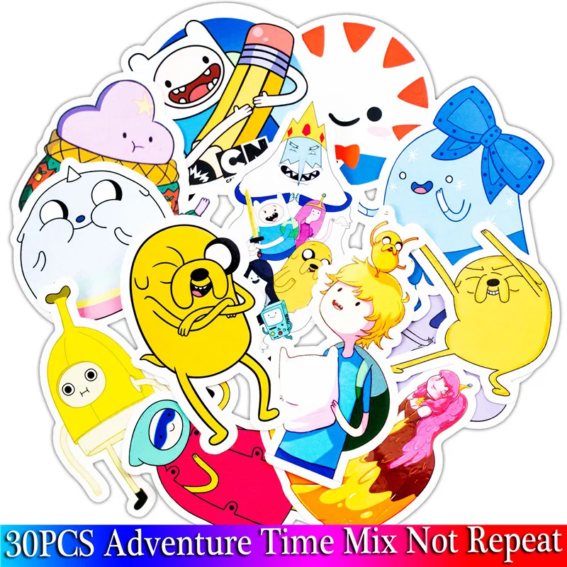 30Pcs Pack Adventure Time Cartoon Stickers For Children Luggage Laptop Bicycle Motorcycle Notebook Anime Stickers For Toys Sets
30Pcs Pack Adventure Time Cartoon Stickers For Children Luggage Laptop Bicycle Motorcycle Notebook Anime Stickers For Toys Sets