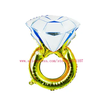 Lucky 10pcs/lot Gold Diamond Engagement Ring Shape Foil Helium Balloons Valentine's Day Gift Party Wedding Decoration Balloon
Lucky 10pcs/lot Gold Diamond Engagement Ring Shape Foil Helium Balloons Valentine's Day Gift Party Wedding Decoration Balloon