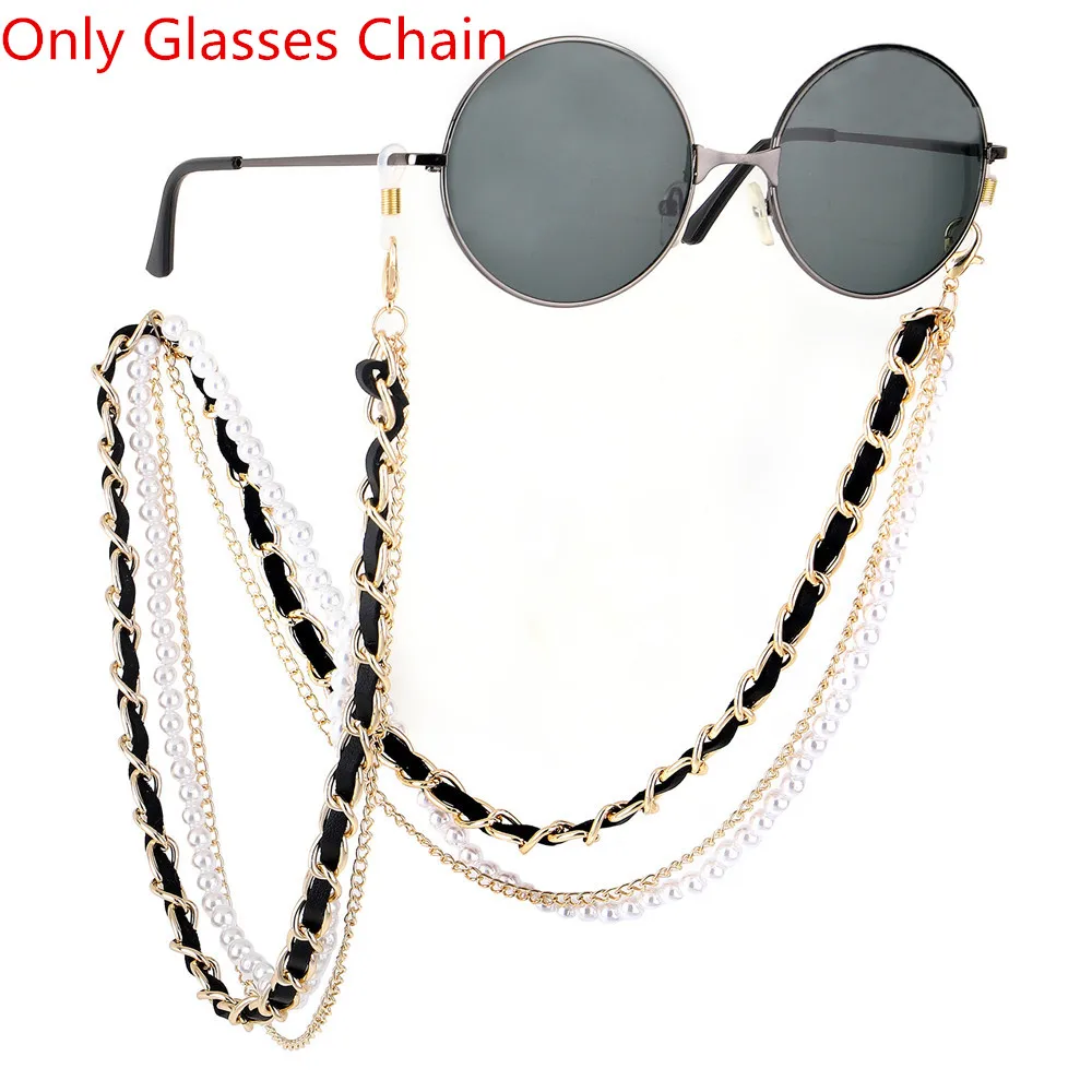 1Pcs New Arrival Fashion Pearl Leather Glasses Chain Trending Luxury Golden Silver Glasses Holder Lanyard Straps Neck Chain
1Pcs New Arrival Fashion Pearl Leather Glasses Chain Trending Luxury Golden Silver Glasses Holder Lanyard Straps Neck Chain