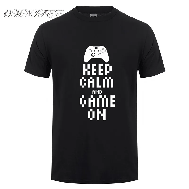Omnitee Summer Style Keep Calm AND Game On T Shirts Men Tops Cotton Short Sleeve O-neck Gamer T-shirt Funny Tees OT-589
Omnitee Summer Style Keep Calm AND Game On T Shirts Men Tops Cotton Short Sleeve O-neck Gamer T-shirt Funny Tees OT-589