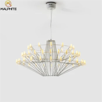Modern luster pendant lights Large Metal Frame hanging LED pendant lamp luminaire cafe Hotel industrial decor lighting fixtures
Modern luster pendant lights Large Metal Frame hanging LED pendant lamp luminaire cafe Hotel industrial decor lighting fixtures