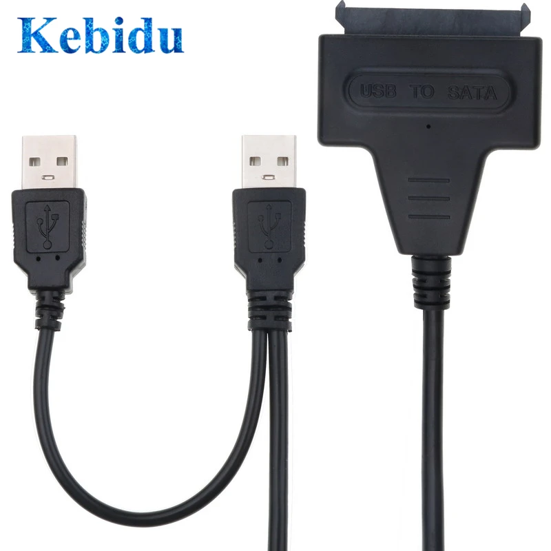 Kebidu Dual USB 2.0 to SATA 22Pin Adapter Cable for 2.5 / 3.5 inch HDD External Power Hard Disk Drive Converter 5.5mm Newest
Kebidu Dual USB 2.0 to SATA 22Pin Adapter Cable for 2.5 / 3.5 inch HDD External Power Hard Disk Drive Converter 5.5mm Newest