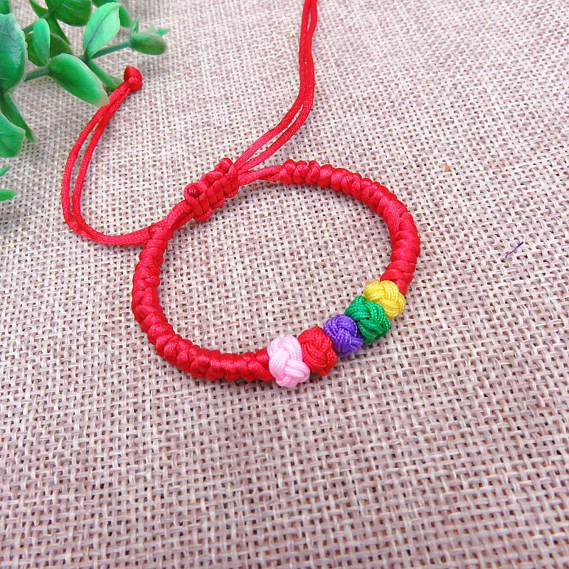 DIY Handmade Rainbow Red Rope Bracelet Women Men Braided Rope Chain Kids Braclets Lucky Rope Knitted Bracelet Children Jewelry
DIY Handmade Rainbow Red Rope Bracelet Women Men Braided Rope Chain Kids Braclets Lucky Rope Knitted Bracelet Children Jewelry