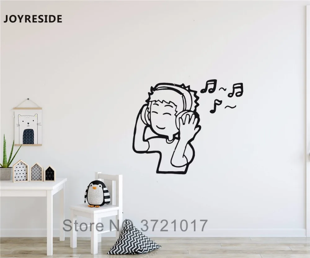 JOYRESIDE Music Music Headphones DJ Melody Singer Wall Decal Vinyl Sticker For Kids Boy Girl Room Decoration Art Decor DIY A176
JOYRESIDE Music Music Headphones DJ Melody Singer Wall Decal Vinyl Sticker For Kids Boy Girl Room Decoration Art Decor DIY A176