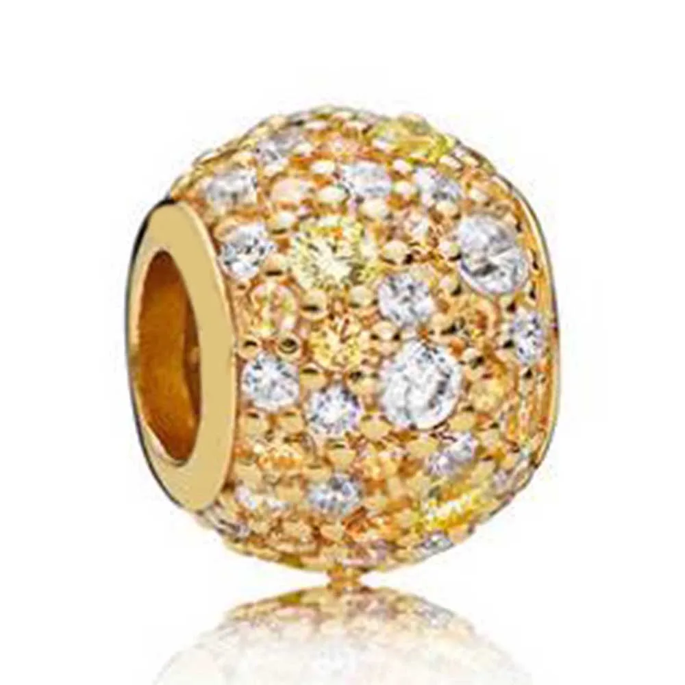 2018 Spring New 100% 925 Sterling Silver Charms Shine Charms Golden Pave Ball Charms Fit Original Bracelet Diy Jewelry
2018 Spring New 100% 925 Sterling Silver Charms Shine Charms Golden Pave Ball Charms Fit Original Bracelet Diy Jewelry