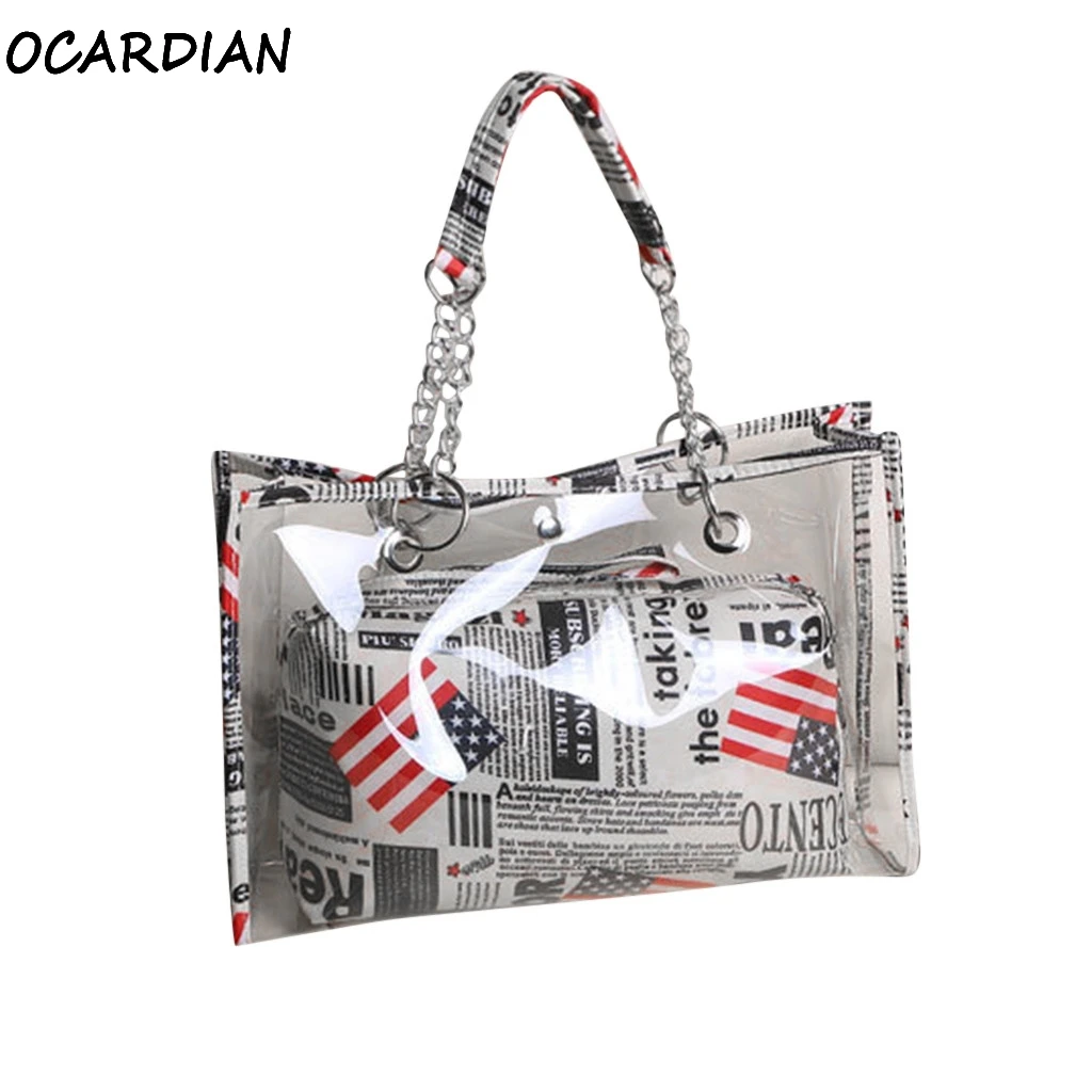 OCARDIAN Handbags Beach Bag Large Transparent Bag Women Summer Capacity Totes Femme 2019 Bags Clear Purses Shopper Dropship A27
OCARDIAN Handbags Beach Bag Large Transparent Bag Women Summer Capacity Totes Femme 2019 Bags Clear Purses Shopper Dropship A27