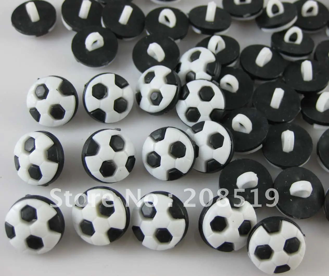 NB0001 Black Football shape plastic combined shank buttons for children 200pcs DIY craft accessory
NB0001 Black Football shape plastic combined shank buttons for children 200pcs DIY craft accessory