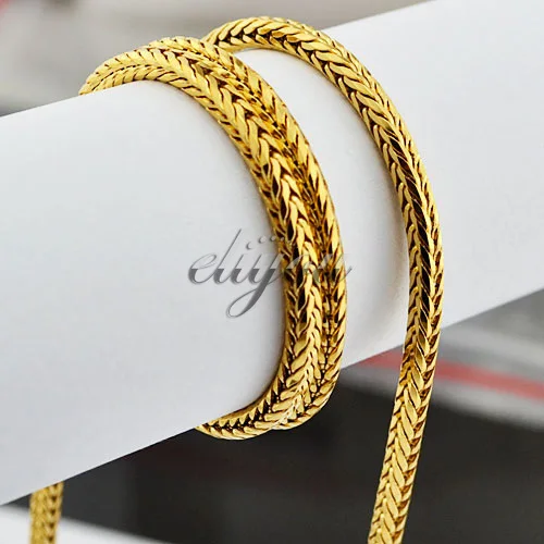 3mm Fashion Jewelry Mens Womens Square Popcorn Link Chain Yellow Gold Color Necklace Gold Jewellery Free Shipping C38 YN
3mm Fashion Jewelry Mens Womens Square Popcorn Link Chain Yellow Gold Color Necklace Gold Jewellery Free Shipping C38 YN