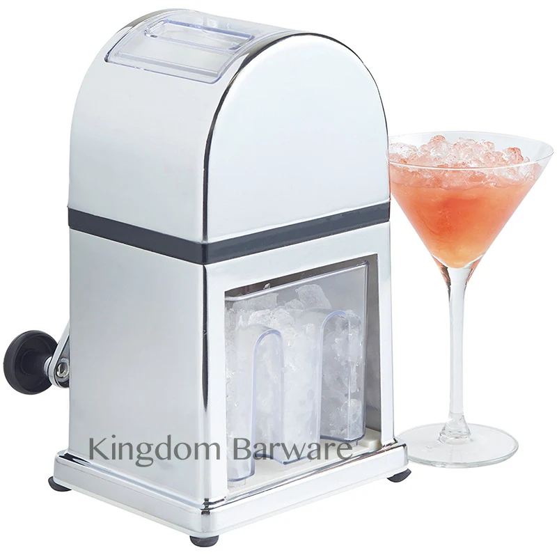 Manual Ice Crusher Machine with Stylish Mirrored Finish - Includes an Ice Tray and Scoop
Manual Ice Crusher Machine with Stylish Mirrored Finish - Includes an Ice Tray and Scoop