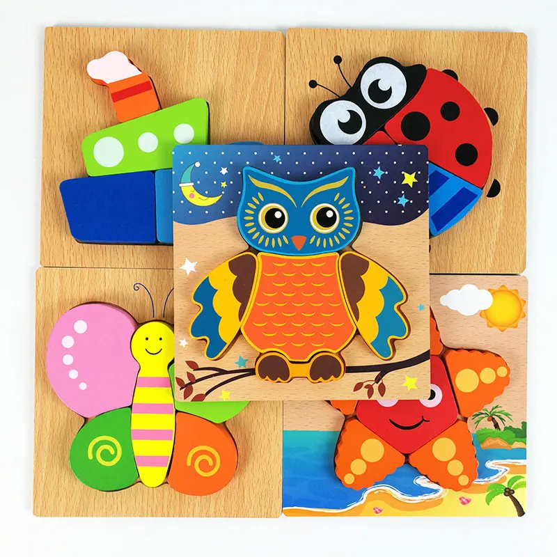 Newest Arrival 3D Wooden Puzzle Jigsaw Wooden Toy for Kids Cartoon Animal Puzzle Intelligent Kids Educational Toy
Newest Arrival 3D Wooden Puzzle Jigsaw Wooden Toy for Kids Cartoon Animal Puzzle Intelligent Kids Educational Toy