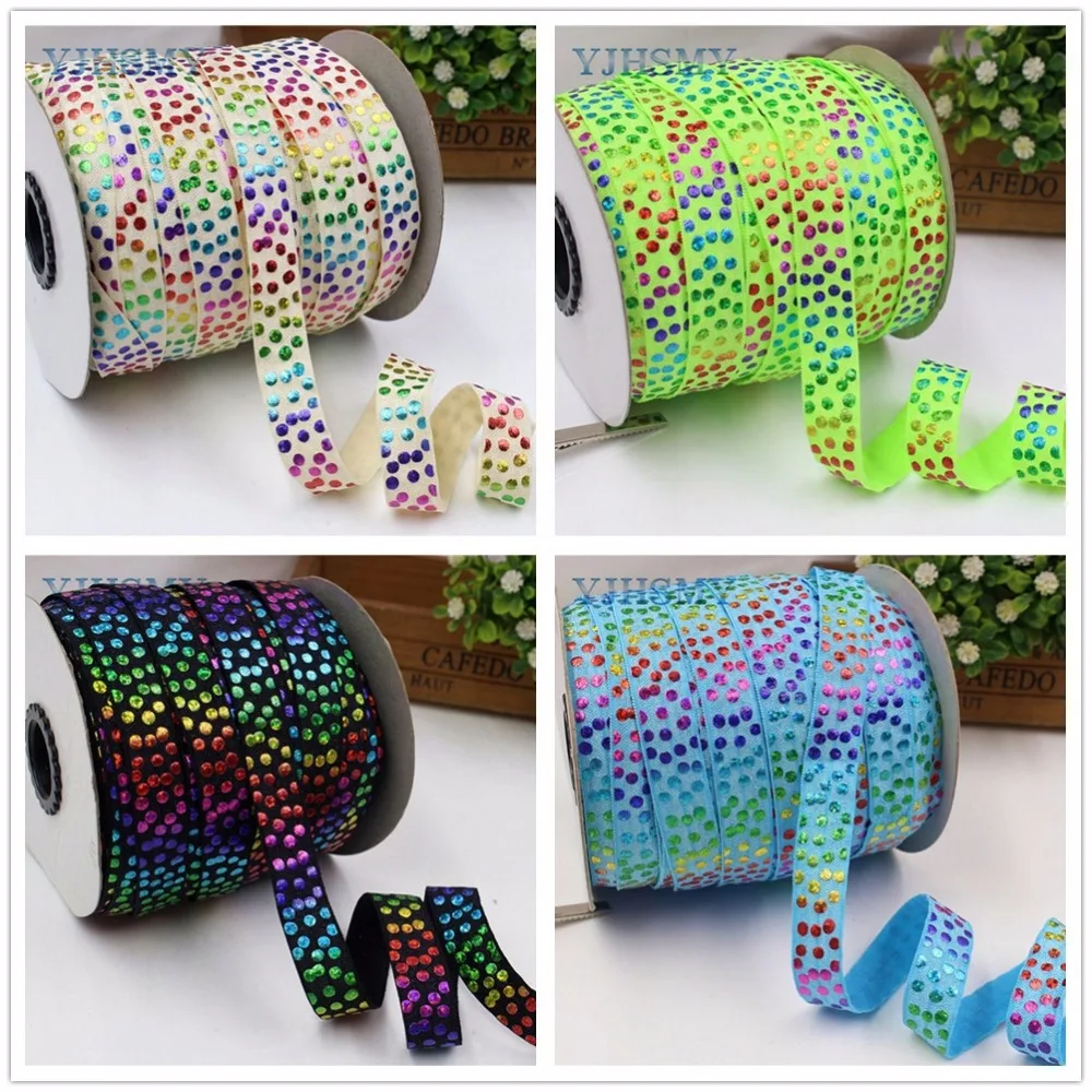 YJHSMY 176282,5 / 8 "16MM Hot Print Color Flash Stretch elastici Ribbon 10 yards DIY Handmade Hair Accessories, Free Shipping
YJHSMY 176282,5 / 8 "16MM Hot Print Color Flash Stretch elastici Ribbon 10 yards DIY Handmade Hair Accessories, Free Shipping