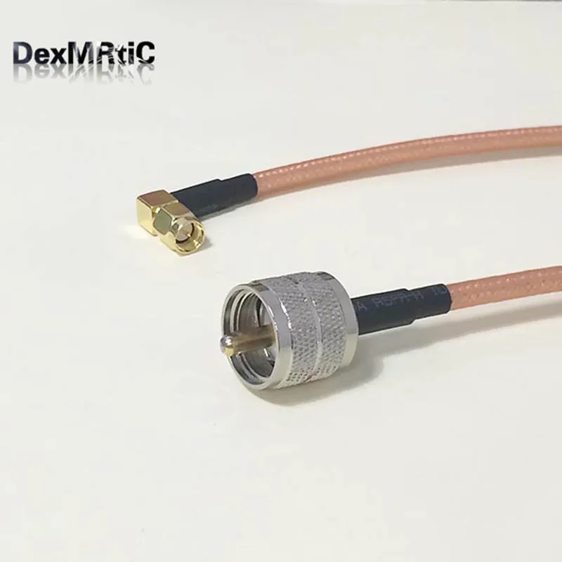 SMA-UHF coax cable adapter UHF Male PL259 Switch SMA Right Angle Male RG142 pigtail 50CM 20" low loss
SMA-UHF coax cable adapter UHF Male PL259 Switch SMA Right Angle Male RG142 pigtail 50CM 20" low loss