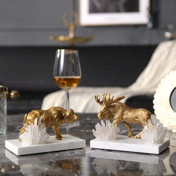 Luxurious Wild Animals Home Decor Lion Cub Camel Reindeer Marble Decor Figurine Living Room Ornament Office Metal Crystal Gift
Luxurious Wild Animals Home Decor Lion Cub Camel Reindeer Marble Decor Figurine Living Room Ornament Office Metal Crystal Gift