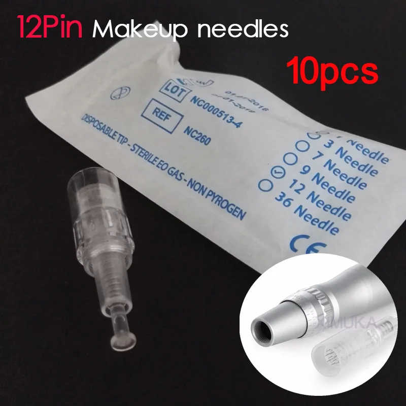 12Pin *10pcs Derma Pen MicroNeedles Professional Sterilization Permanent Makeup Machine Cartridges Needles
12Pin *10pcs Derma Pen MicroNeedles Professional Sterilization Permanent Makeup Machine Cartridges Needles