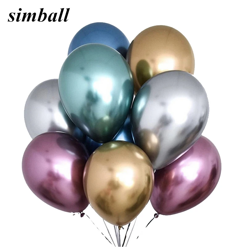 10pcs 12inch New Glossy Metal Pearl Latex Balloons Thick Chrome Metallic Colors Inflatable Air Balls Globos Birthday Party Decor
10pcs 12inch New Glossy Metal Pearl Latex Balloons Thick Chrome Metallic Colors Inflatable Air Balls Globos Birthday Party Decor