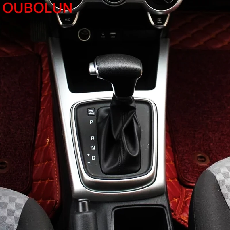 OUBOLUN ABS Chrome для Kia K2 2017 Стайлинг автомобиля панель накладка обшивка внутренняя 1