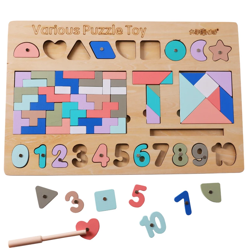 5 In 1 Kids Wooden Toys Magnetic Fishing Shape Digital Tangram/jigsaw Board Baby Puzzle Learning Educational Toys For Children
5 In 1 Kids Wooden Toys Magnetic Fishing Shape Digital Tangram/jigsaw Board Baby Puzzle Learning Educational Toys For Children