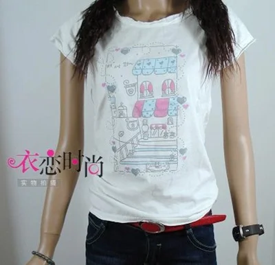 women summer new cute cartoon Romantic house print comfortable O-neck casual Short sleeve cotton T-shirt
women summer new cute cartoon Romantic house print comfortable O-neck casual Short sleeve cotton T-shirt
