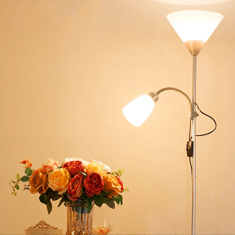 Ночник с 2 лампами в скандинавском дизайне регулируемая стойка для гостиной и