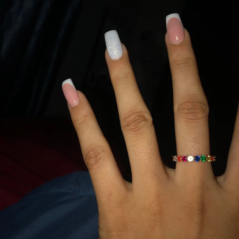 2019 Baguette rainbow coloful cz eternity band rings for engagement wedding gifts gorgeous fashion women lady romantic jewelry
2019 Baguette rainbow coloful cz eternity band rings for engagement wedding gifts gorgeous fashion women lady romantic jewelry
