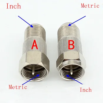 100pcs TV Cable Connector Inch Outer Thread Turn Metric F Plug Conversion British F Female To F Male Adapter
100pcs TV Cable Connector Inch Outer Thread Turn Metric F Plug Conversion British F Female To F Male Adapter