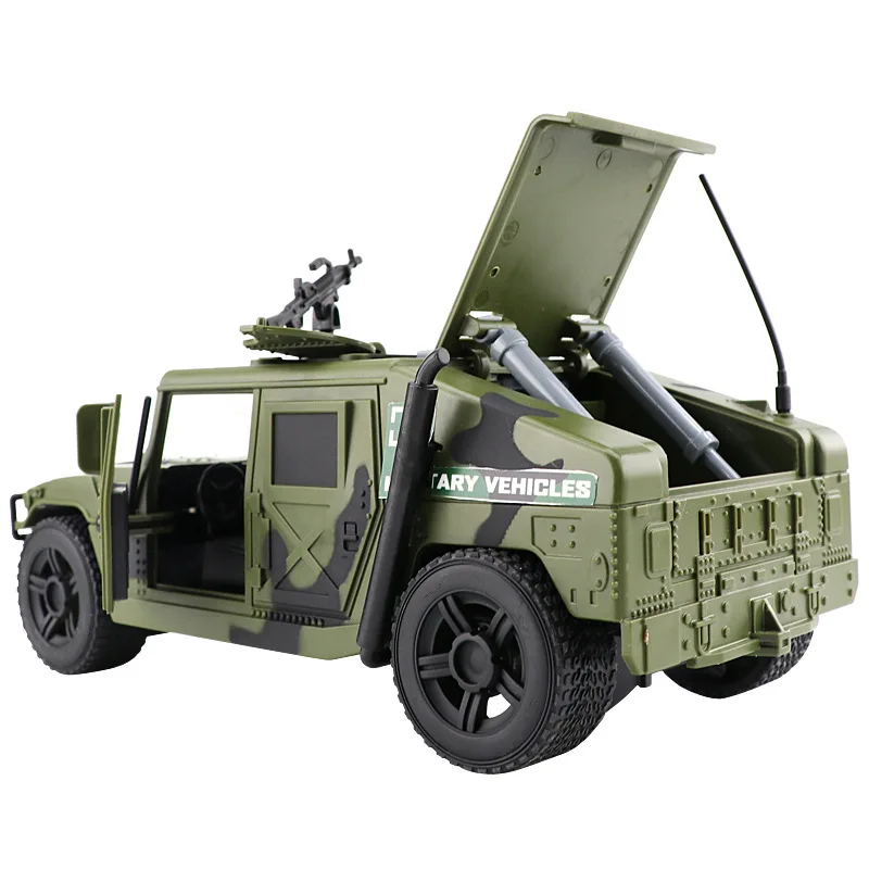 Модель военного бронированного автомобиля в масштабе 1:16, модель пластикового автомобиля, радиоуправляемая мигающая музыкальная литая детская игрушка
Модель военного бронированного автомобиля в масштабе 1:16, модель пластикового автомобиля, радиоуправляемая мигающая музыкальная литая детская игрушка