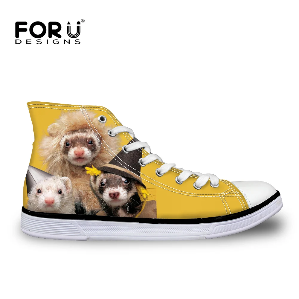 FORUDESIGNS Autumn Cute Animal Ferret Pattern Women's High Top Lace-up Canvas Vulcanize Shoes Woman Casual Women Sneakers Mujer
FORUDESIGNS Autumn Cute Animal Ferret Pattern Women's High Top Lace-up Canvas Vulcanize Shoes Woman Casual Women Sneakers Mujer