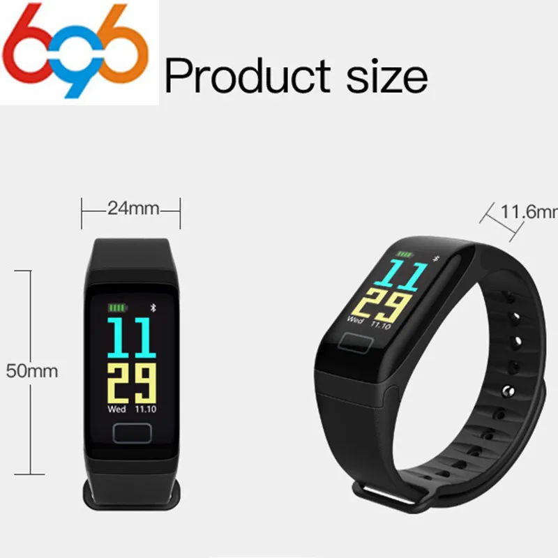 696 Bluetooth 4.0 Smart Bracelet Fitness Tracker Heart Rate Monitor Smart Band / Wristband For Android IOS Huawei Phone
696 Bluetooth 4.0 Smart Bracelet Fitness Tracker Heart Rate Monitor Smart Band / Wristband For Android IOS Huawei Phone